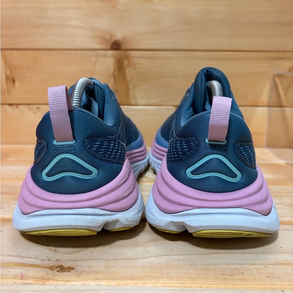 Hoka One One Gaviota 5 Shoes Blue / Pink - Womens 10 D Wide - Picture 5 of 7